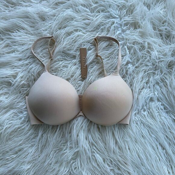 Skims Ultimate Push up Plunge Bra Sand Size 32DD - Picture 1 of 7